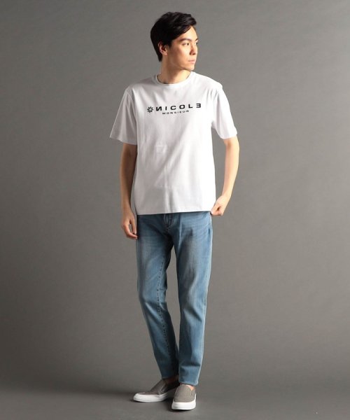 MONSIEUR NICOLE(ムッシュニコル)/ロゴグラフィック 半袖Tシャツ/img01
