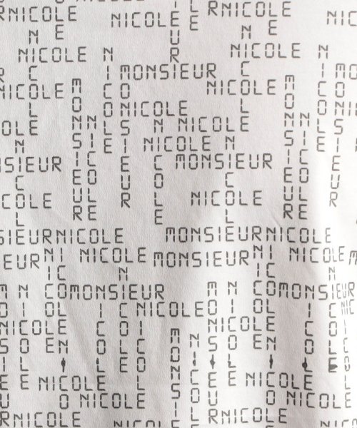MONSIEUR NICOLE(ムッシュニコル)/ロゴグラフィック 半袖Tシャツ/img12