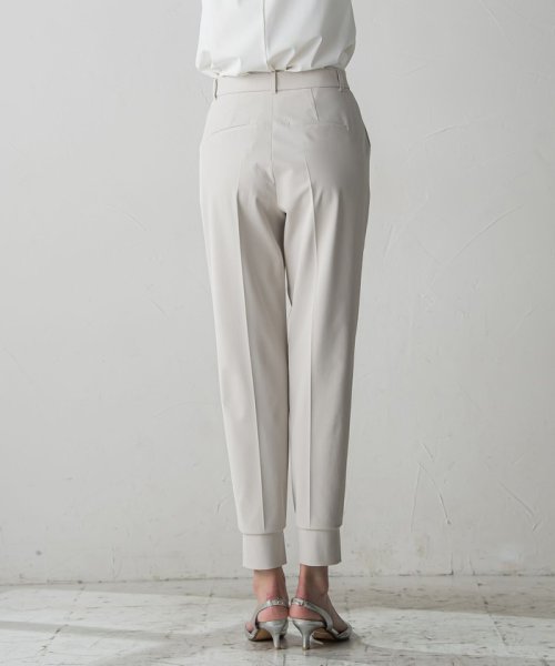 【大きいサイズ】裾スリットジョガーパンツ≪洗濯機で洗える/紫外線防止≫ 身長