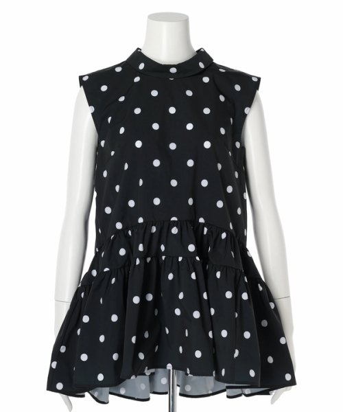 ロールカラーチュニックブラウス 予めご了承ください