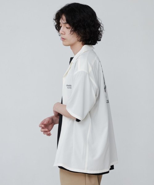coen(coen)/刺繍ハッポウプリントオープンカラーシャツ/img22