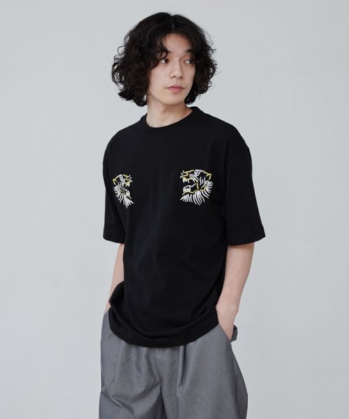 coen(coen)/刺繍ハッポウプリントTシャツ/img01