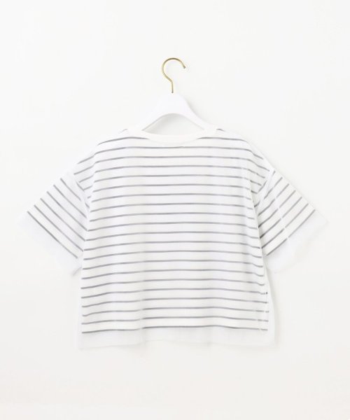 any SiS L(エニスィス（大きいサイズ）)/シアーチュールロゴ Tシャツ/img12