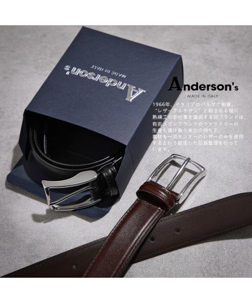 ANDERSON'S(アンダーソンズ)/Anderson's ベルト A2917FD PL132 カーフレザー リバーシブル/img09