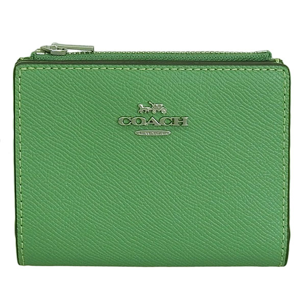 二つ折り coach 緑 財布 送料無料 コーチ COACH アウトレット 夏の