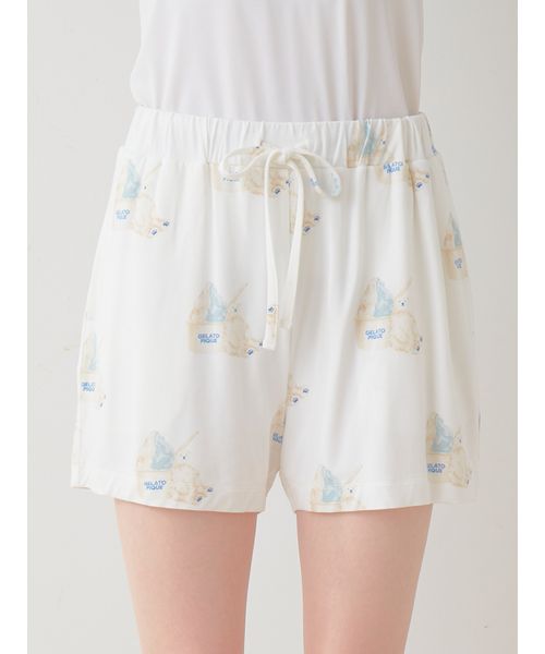 COOL】しろくま柄Tシャツ&ショートパンツセット 30%OFF