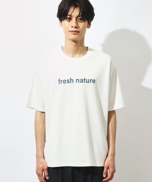 THE SHOP TK(ザ　ショップ　ティーケー)/【接触冷感】FRESH NATURE ポンチフォトTシャツ/img01