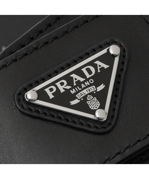 PRADA(プラダ)/プラダ サンダル ミュール レザーストラップサンダル トライアングルロゴ ブラック メンズ PRADA 2X3129 3LEM F0002/img04