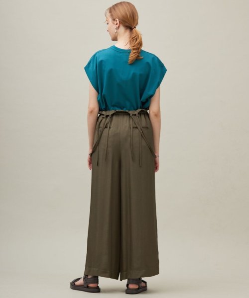 【SACRA】アセテートブライトツイル サロペット SACRA アセテートブライトツイル meets