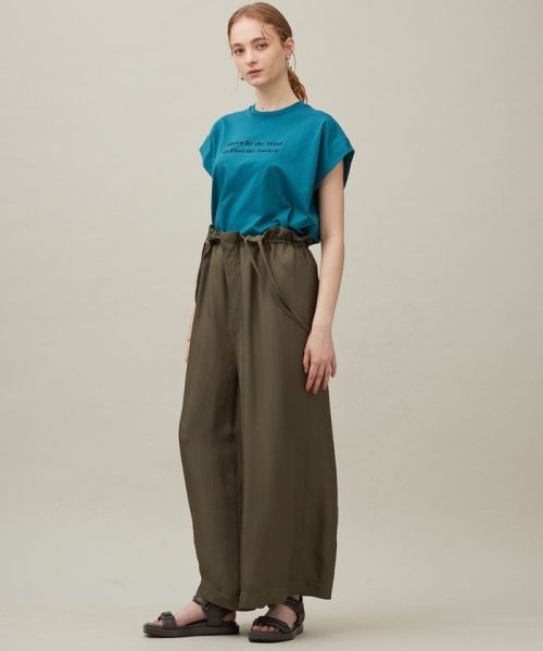 【SACRA】アセテートブライトツイル サロペット SACRA アセテートブライトツイル meets