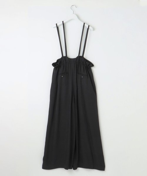 【SACRA】アセテートブライトツイル サロペット SACRA アセテートブライトツイル meets