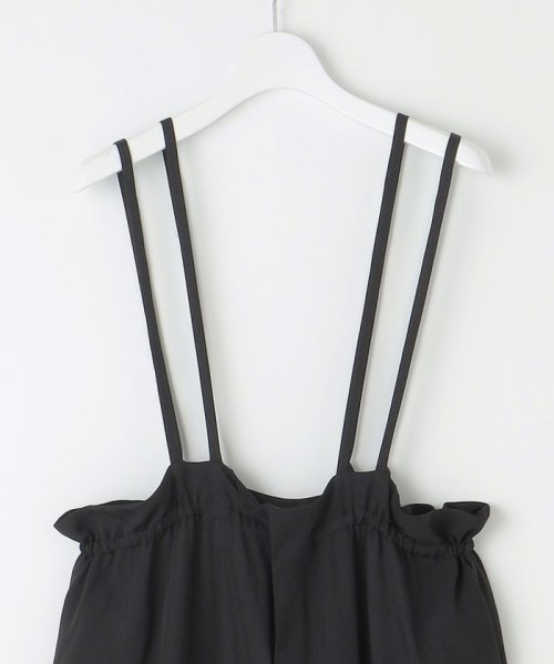 【SACRA】アセテートブライトツイル サロペット SACRA アセテートブライトツイル meets