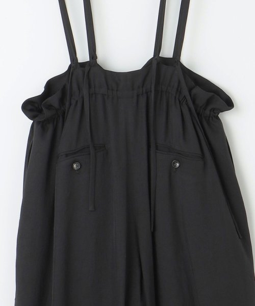 【SACRA】アセテートブライトツイル サロペット SACRA アセテートブライトツイル meets