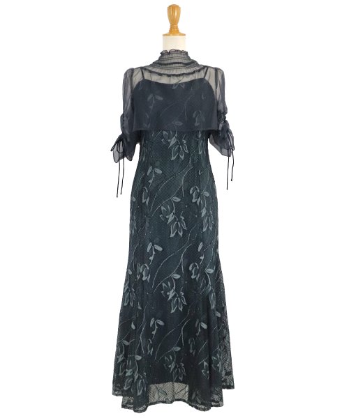 シアーブラウス×マーメイドワンピースドレス ブラウス ワンピース