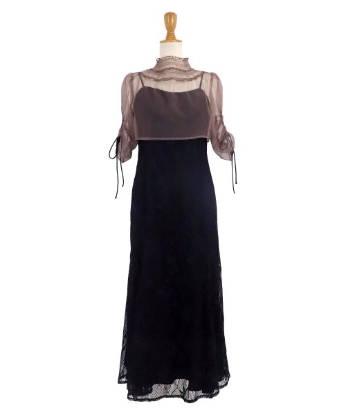 シアーブラウス×マーメイドワンピースドレス ブラウス ワンピース