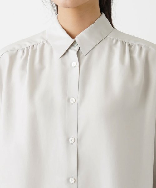 リボンタイ付きシルクブラウス【ETERNAL】 