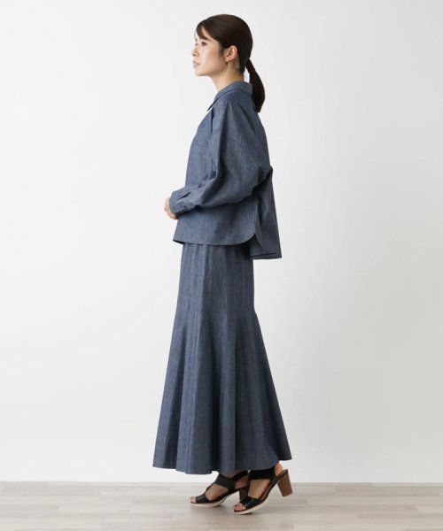 【セットアップ対応商品】ラウンドカットブラウス【THE NEW】【Leilian WHITE LABEL】 NEW WHITE LABEL