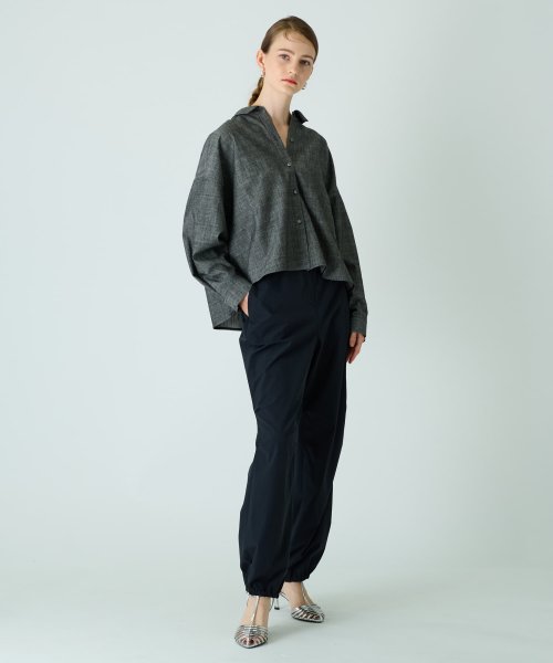 【セットアップ対応商品】ラウンドカットブラウス【THE NEW】【Leilian WHITE LABEL】 NEW WHITE LABEL