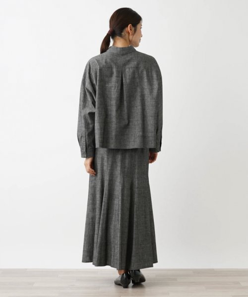 【セットアップ対応商品】ラウンドカットブラウス【THE NEW】【Leilian WHITE LABEL】 NEW WHITE LABEL