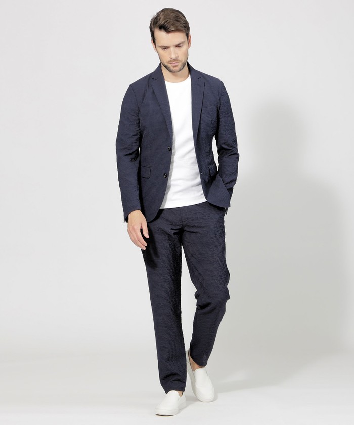 シアサッカージャケット(506121368)｜HANKYU MEN'S / 阪急メンズ