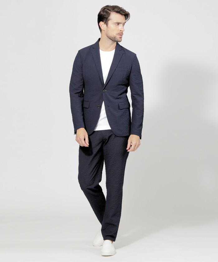 シアサッカージャケット(506121368)｜HANKYU MEN'S / 阪急メンズ