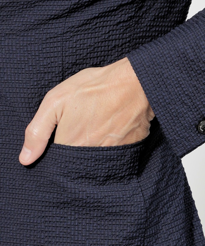 シアサッカージャケット(506121368)｜HANKYU MEN'S / 阪急メンズ