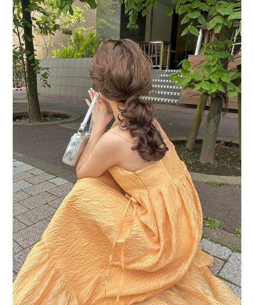 フロントオープンボリュームキャミワンピース 予めご了承ください