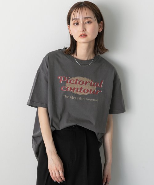ad thie(アドティエ)/【2024SS新作】ヴィンテージ風ロゴ　ピグメントTシャツ/img02