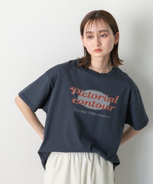 ad thie(アドティエ)/【2024SS新作】ヴィンテージ風ロゴ　ピグメントTシャツ/img23