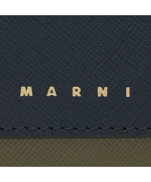 MARNI(マルニ)/マルニ 三つ折り財布 ネイビー マルチカラー レディース MARNI PFMOW02U23 LV520 Z687N/img06