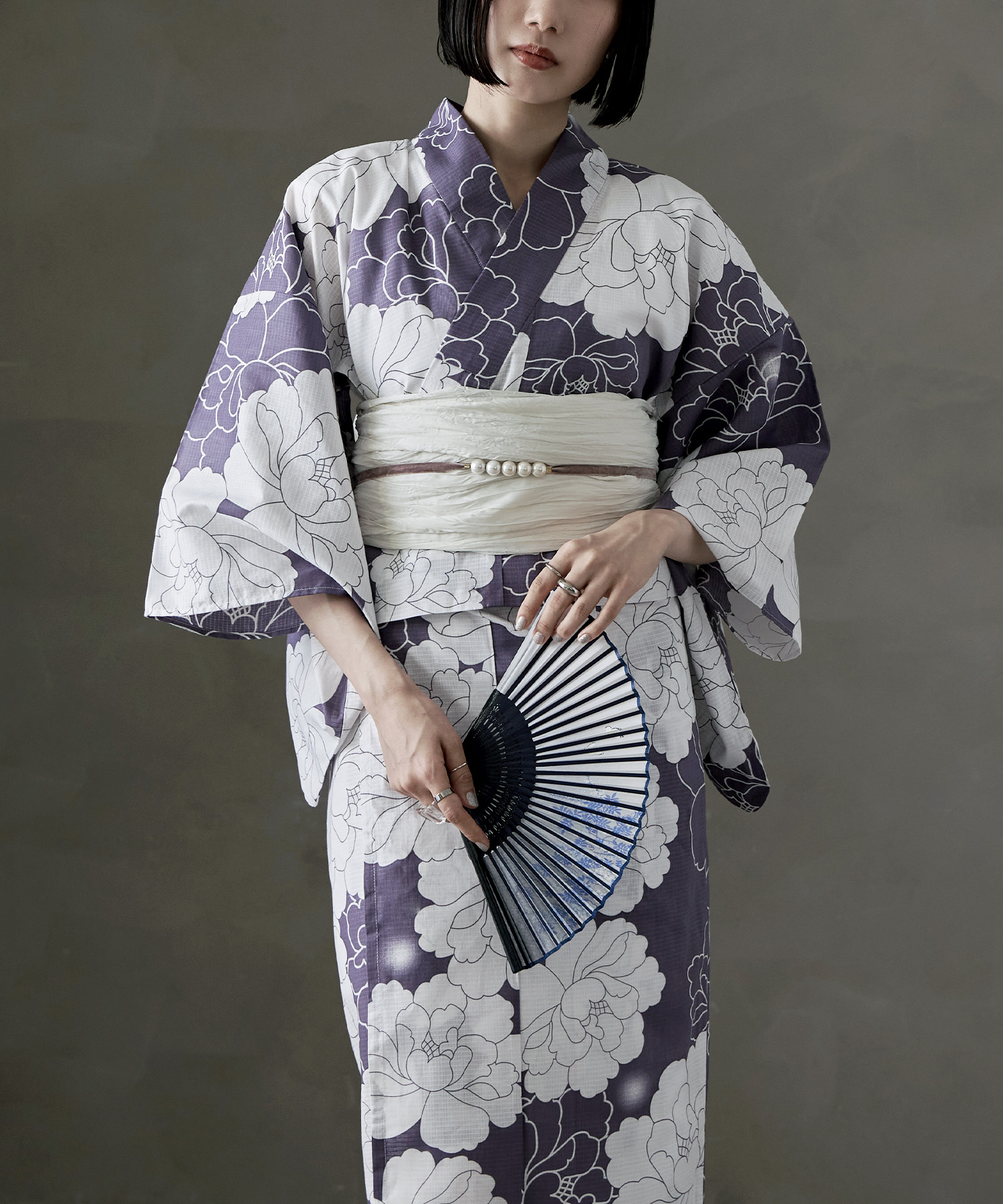 値下げ！お祭り花火大きいサイズ 二部式 2Way花柄 浴衣 傷付ける