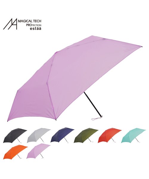 MAGICAL TECH(マジカルテック)/マジカルテック MAGICAL TECH 折りたたみ傘 軽量 雨傘 晴雨兼用 日傘 レディース 55cm UVカット 紫外線対策 スリム コンパクト プレーン5/img01