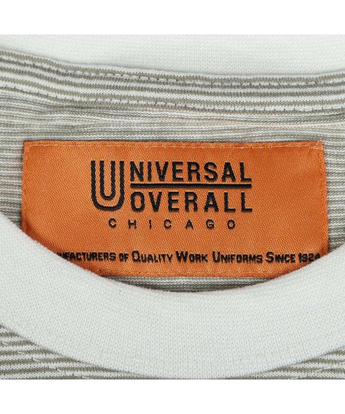 UNIVERSAL OVERALL(ユニバーサルオーバーオール)/ユニバーサルオーバーオール UNIVERSAL OVERALL Tシャツ 半袖 メンズ ボーダー MICRO BORDER TEE グレー ネイビー オリーブ /img09