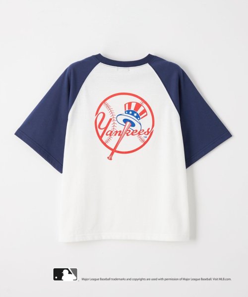 green label relaxing （Kids）(グリーンレーベルリラクシング（キッズ）)/【別注】MLB ラグラン Tシャツ 140cm－150cm/img01
