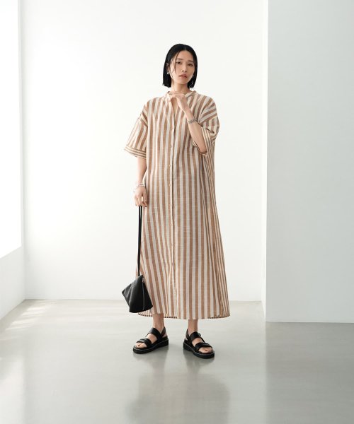 loopsの背中開きワンピース シルク100% 新品 知らせ