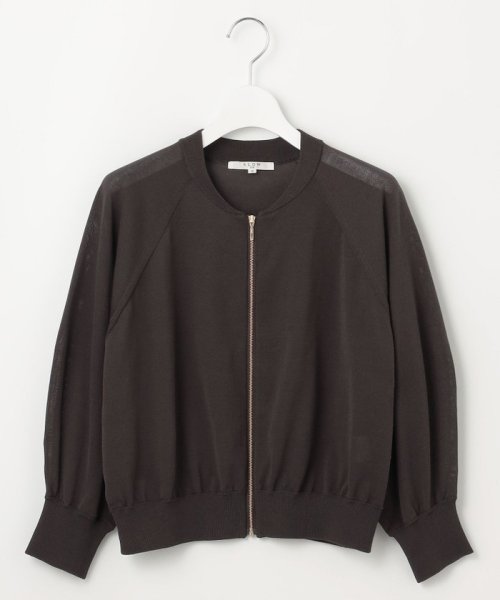 【SLOW/一部店舗限定】シアー ブルゾン 