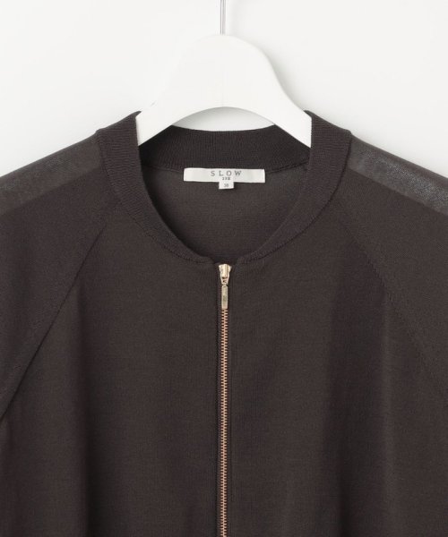 【SLOW/一部店舗限定】シアー ブルゾン エムケーミッシェルクラン/ダブルフェイス着流しカーディガン/洗える T1534719627(11655円)