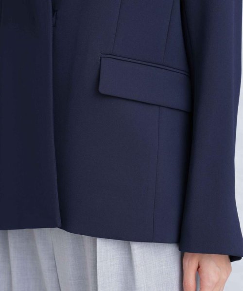 デイリーファンクション ラペルレスジャケット(セットアップ可） デイリーファンクション 羽織としてさらっとラフに着回しやすいデザイン