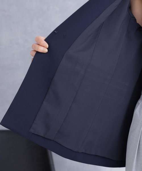 デイリーファンクション ラペルレスジャケット(セットアップ可） デイリーファンクション 羽織としてさらっとラフに着回しやすいデザイン