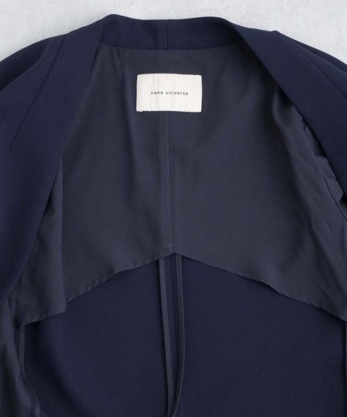 デイリーファンクション ラペルレスジャケット(セットアップ可） デイリーファンクション 羽織としてさらっとラフに着回しやすいデザイン