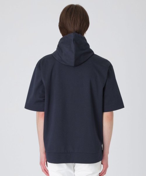 クレストブリッジチェックパッチワークフーディー 