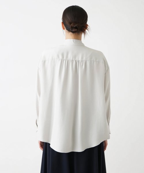 リボンタイ付きシルクブラウス【ETERNAL】 