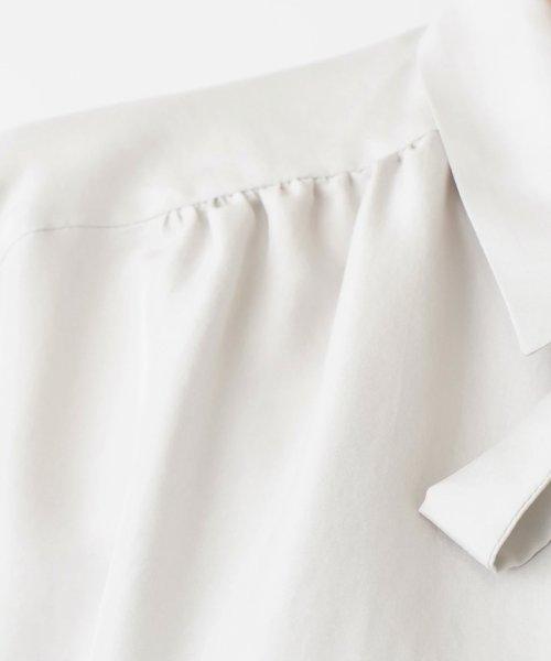 リボンタイ付きシルクブラウス【ETERNAL】 