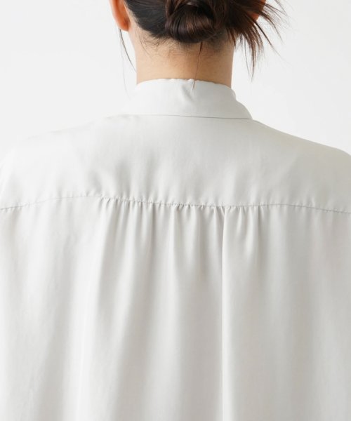 リボンタイ付きシルクブラウス【ETERNAL】 