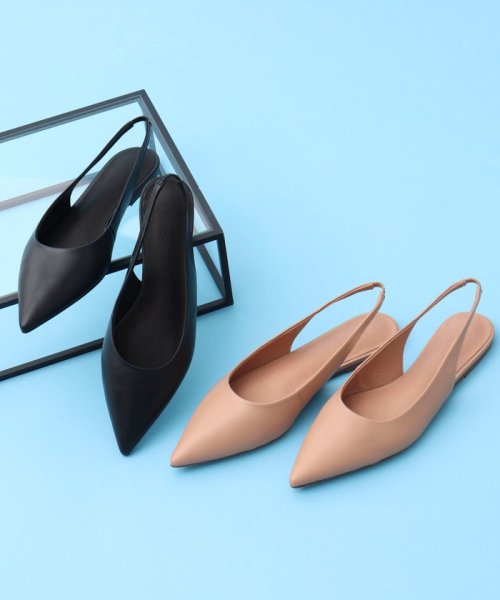 【TONY BIANCO/トニービアンコ】JAVIER スリングバッグフラットパンプス US