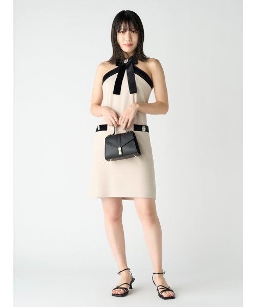 [L.B CANDY STOCK]ビジュー付きリボンミニワンピース CANDY STOCK 予めご了承ください