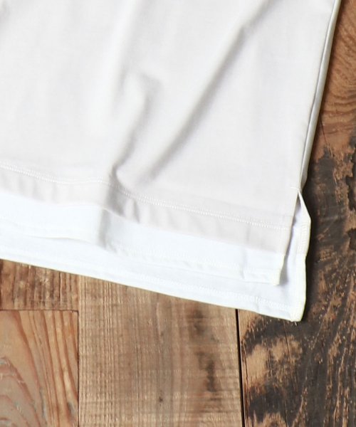 marukawa shonan(marukawa shonan)/接触冷感 フェイクレイヤードTシャツ 重ね着風 カットソー メンズ トップス シンプル 無地 夏 クールTシャツ 半袖/img07