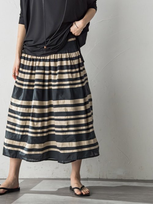 セール】 メイソングレイ(MAYSON GREY) |ボーダー×無地リバーシブル  