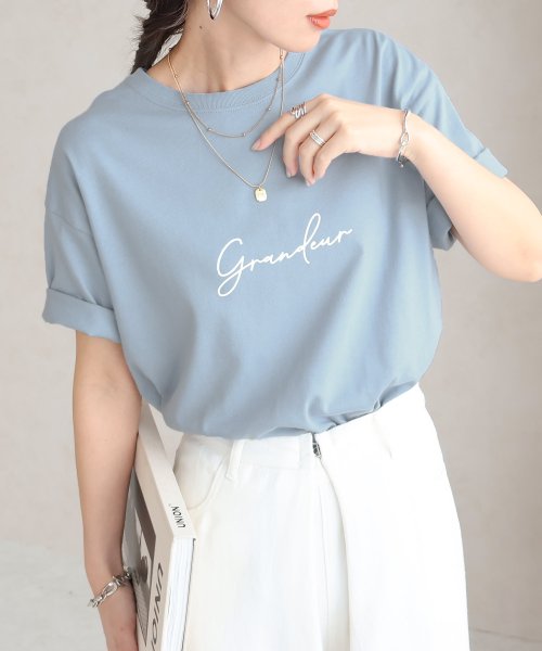 SocialGIRL(ソーシャルガール)/grandeurロゴ半袖Tシャツ/img01
