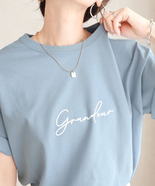 SocialGIRL(ソーシャルガール)/grandeurロゴ半袖Tシャツ/img02
